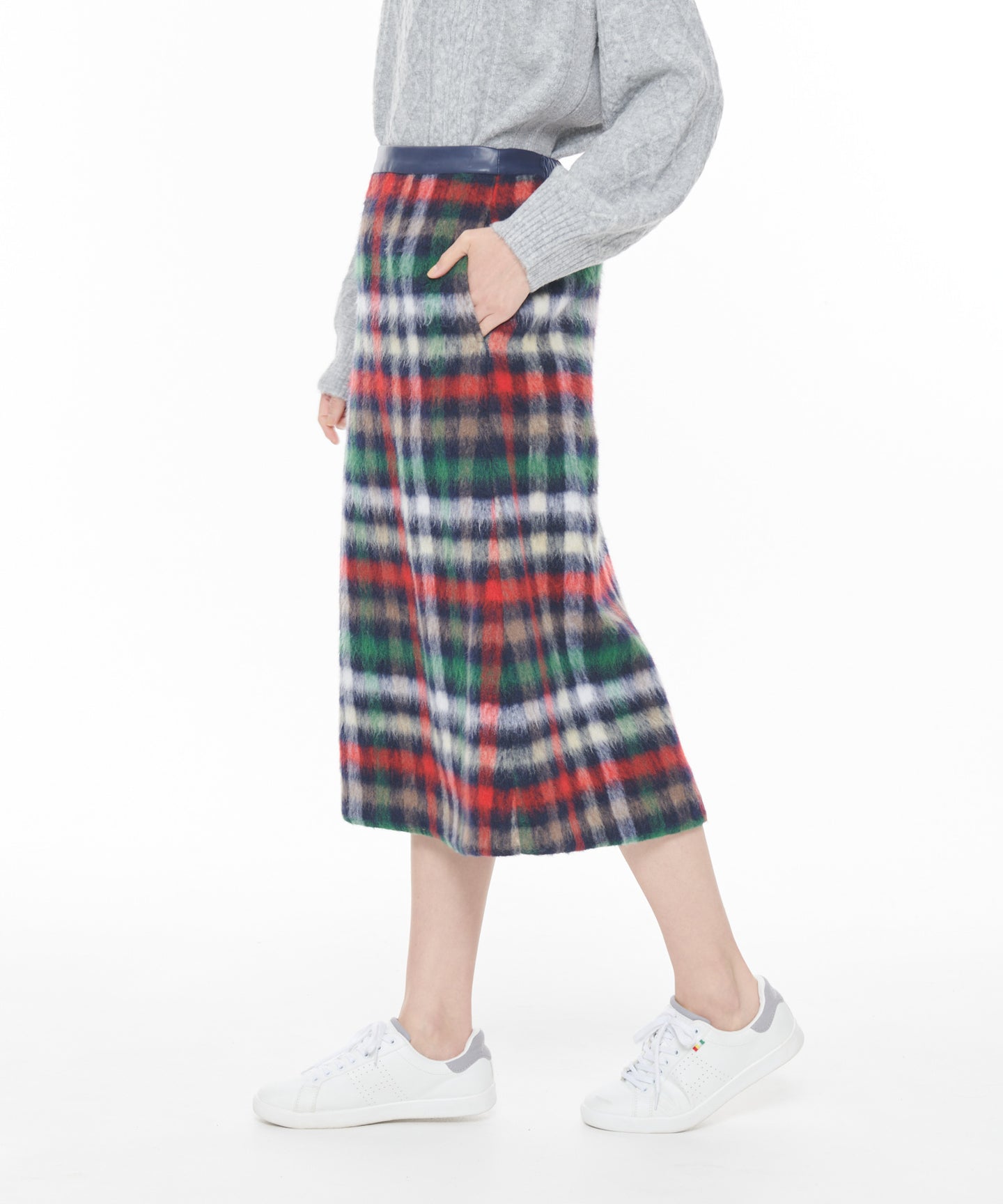 Arnold Palmer 【残り3点】ビッグハウスチェック シャギーメルトンスカート